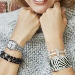 NWT Brighton Pop Appeal VIVA STRIPES Cuff Bracelet